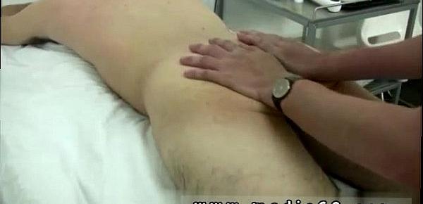  Male doctor giving gay man a handjob I applied my pawing lube on his